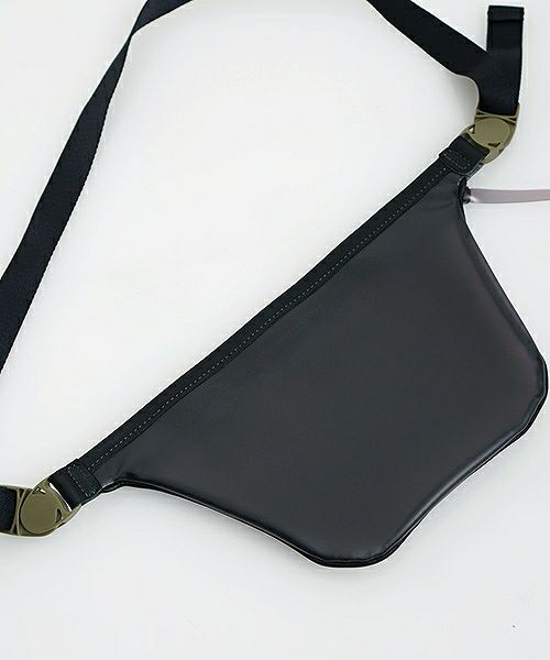 macromauro マクロマウロ.plane bag small PVC[black]_