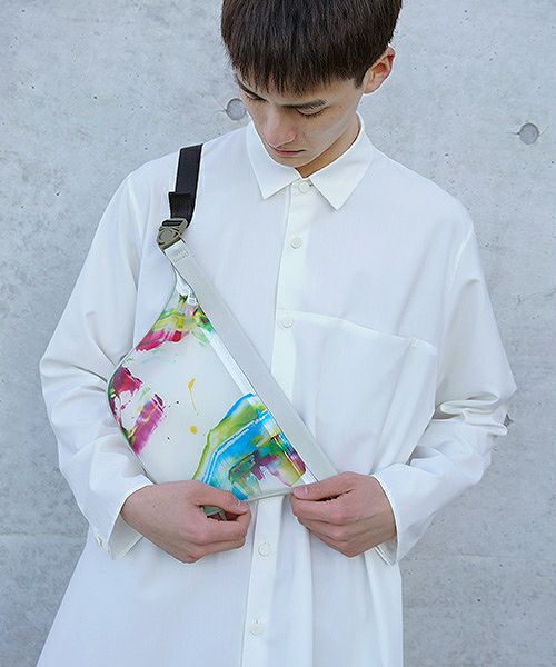 macromauro マクロマウロ.plane bag paint small PVC[white]_