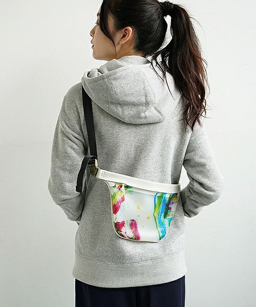 macromauro マクロマウロ.plane bag paint small PVC[white]_