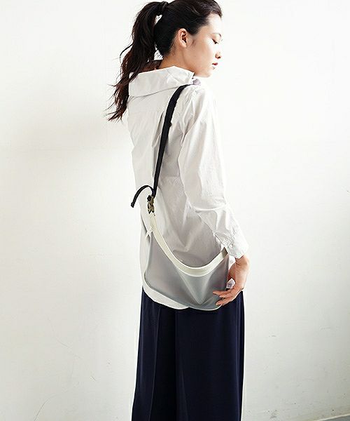 macromauro マクロマウロ.plane bag large PVC[white]_