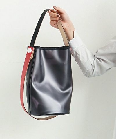 macromauro マクロマウロ.obal bag large PVC[black]