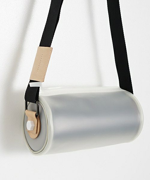 macromauro マクロマウロ.cylinder bag large PVC[white]