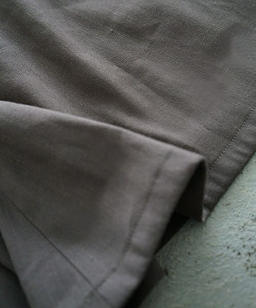 Mochi.モチ.french linen jumper skirt [915-op01/grey]