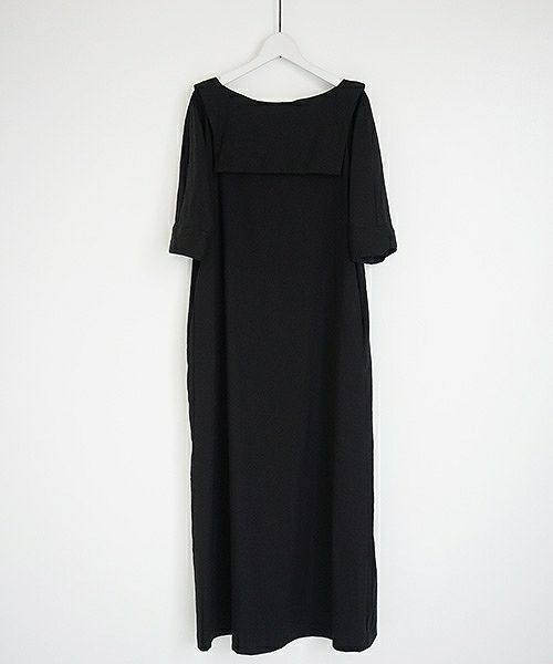 Mochi.モチ.linen dress [915-op02/black]
