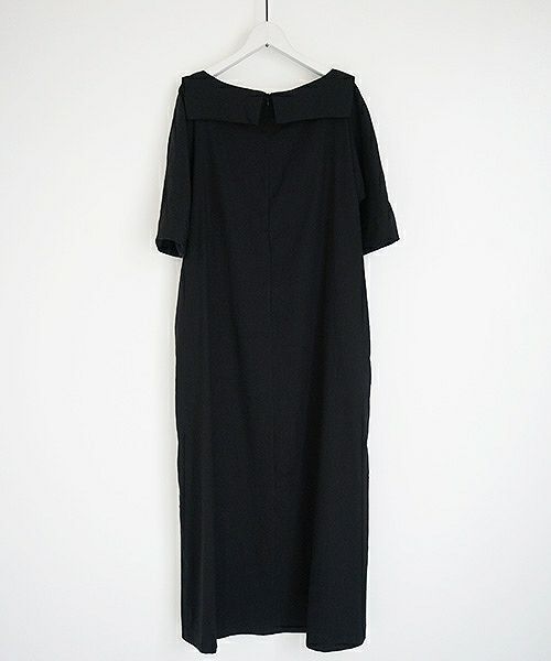 Mochi.モチ.linen dress [915-op02/black]