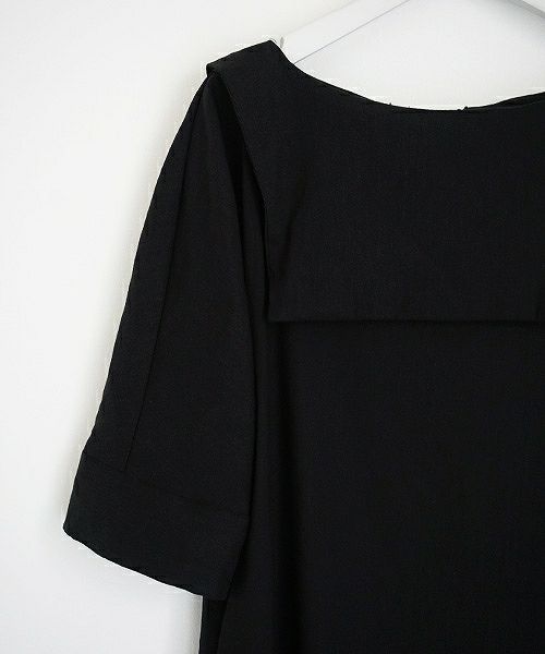 Mochi.モチ.linen dress [915-op02/black]