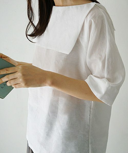 Mochi.モチ.white blouse [915-bl01]