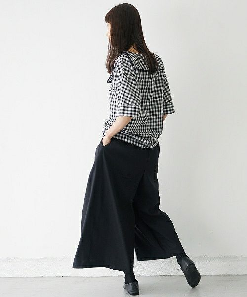Mochi.モチ.gingham check blouse [915-bl02]