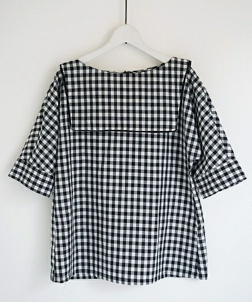 Mochi.モチ.gingham check blouse [915-bl02]