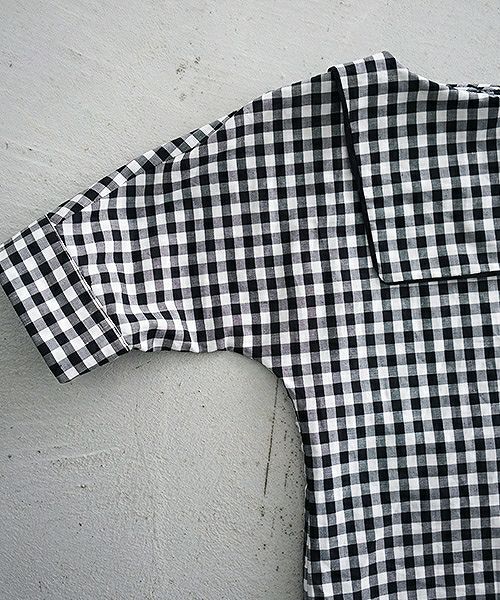 Mochi.モチ.gingham check blouse [915-bl02]