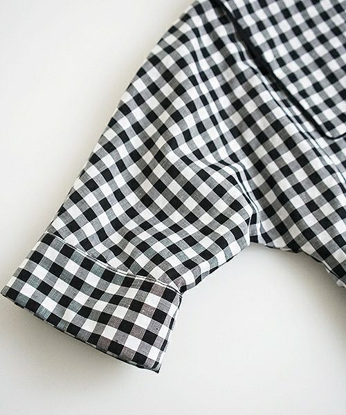 Mochi.モチ.gingham check blouse [915-bl02]