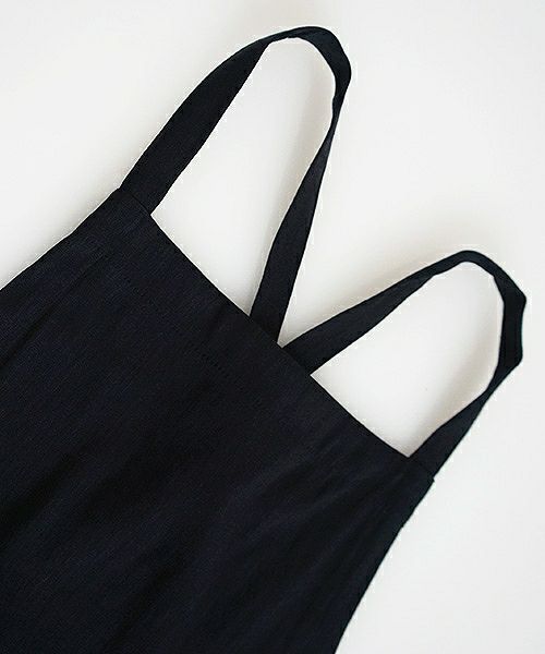 Mochi.モチ.french linen jumper skirt [915-op01/black]