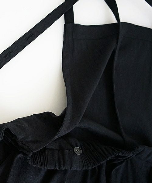 Mochi.モチ.french linen jumper skirt [915-op01/black]