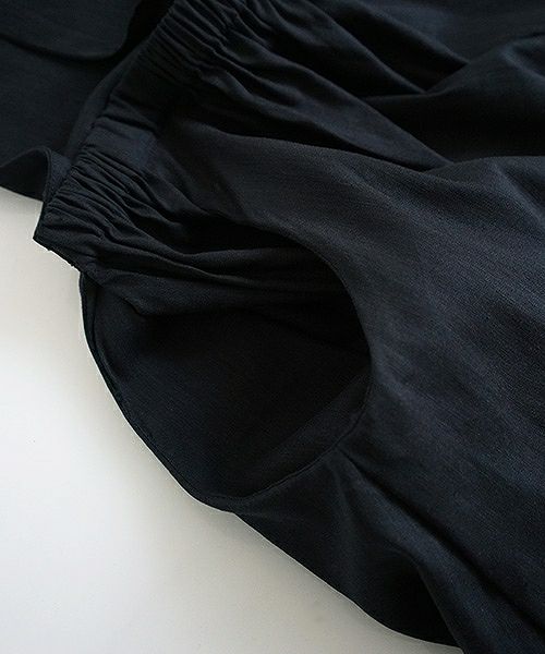 Mochi.モチ.french linen jumper skirt [915-op01/black]