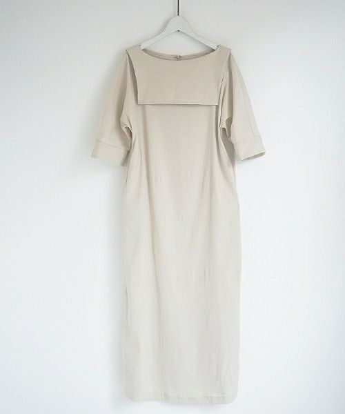 Mochi.モチ.linen dress [915-op02/light beige]