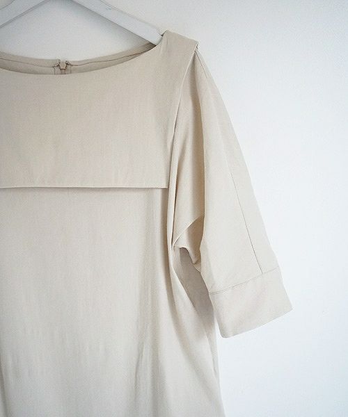 Mochi.モチ.linen dress [915-op02/light beige]