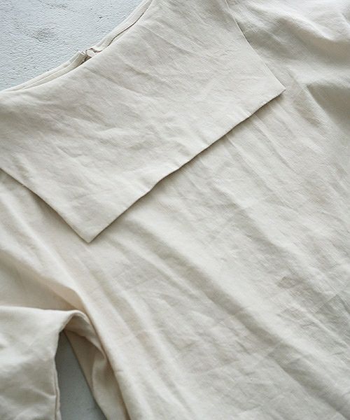 Mochi.モチ.linen dress [915-op02/light beige]
