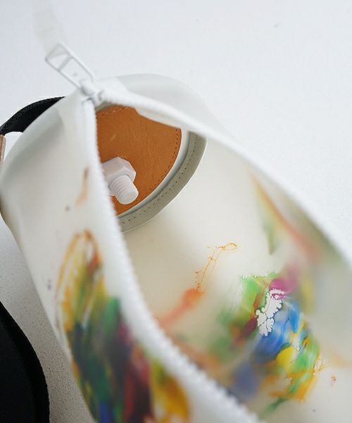 macromauro マクロマウロ.cylinder bag paint large PVC[white]