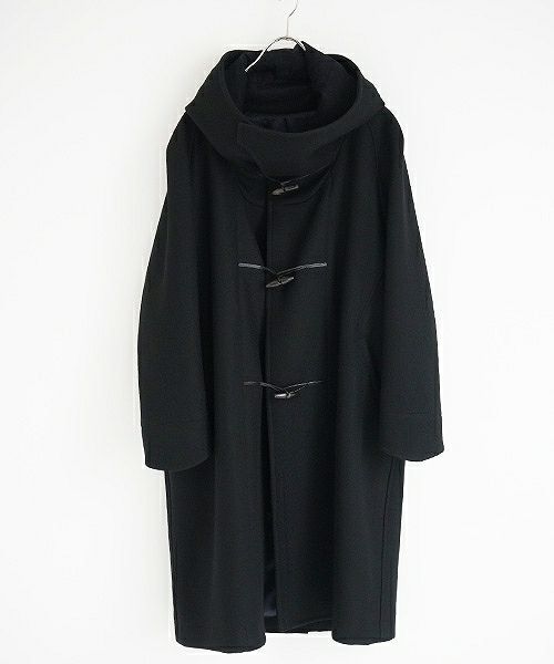 hatra ハトラ.coat-Toggle Calm Coat[OU06-Black]