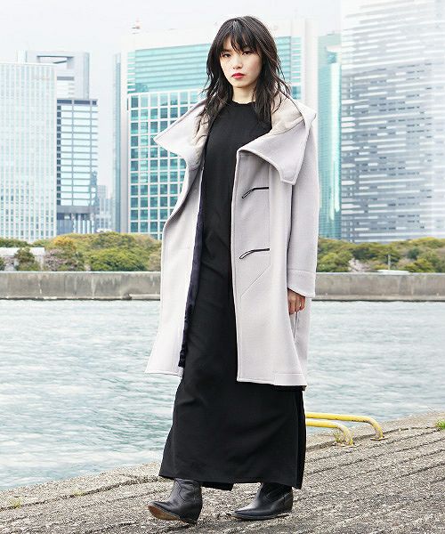 hatra ハトラ coat-Toggle Calm Coat[OU06-Grey]