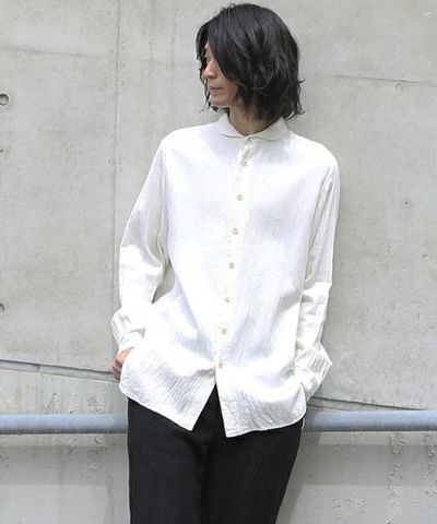 suzuki takayuki.スズキタカユキ.one-piece-shawl-collar shirt[A203-04/nude]