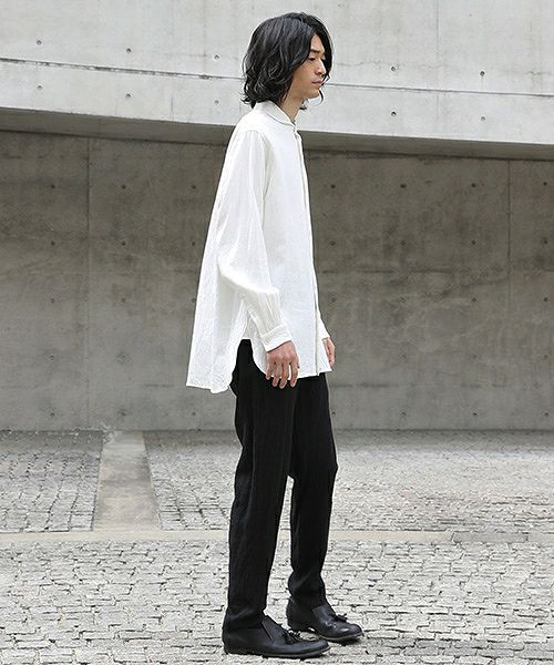 suzuki takayuki.スズキタカユキ.one-piece-shawl-collar shirt[A203-04/nude]