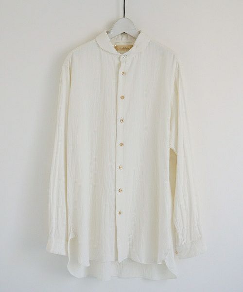 suzuki takayuki.スズキタカユキ.one-piece-shawl-collar shirt[A203-04/nude]