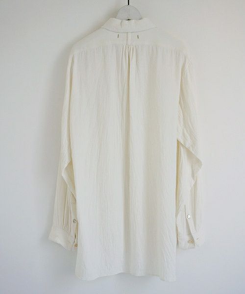 suzuki takayuki.スズキタカユキ.one-piece-shawl-collar shirt[A203-04/nude]