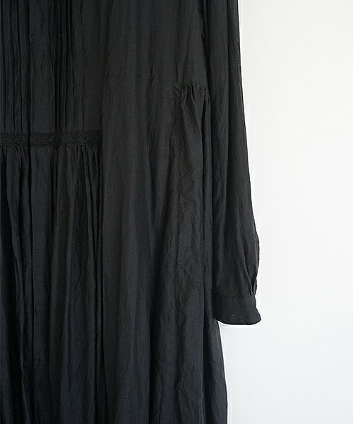 suzuki takayuki.スズキタカユキ.gathered dress[A201-14/black]