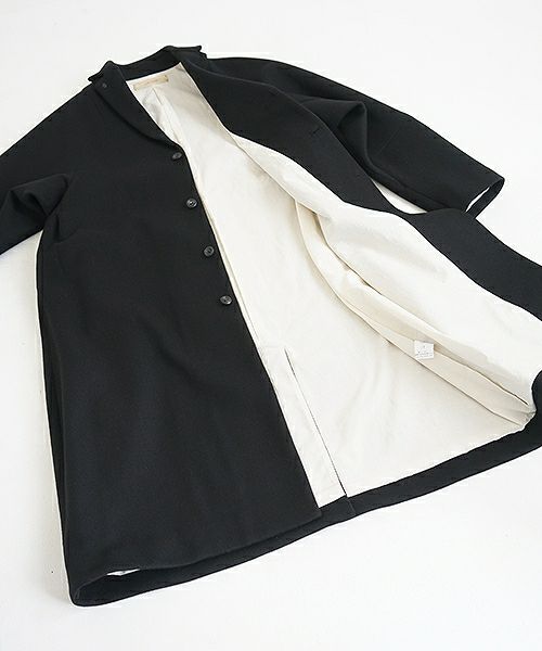 suzuki takayuki.スズキタカユキ.tailored-collar coat[A201-22/black]:i