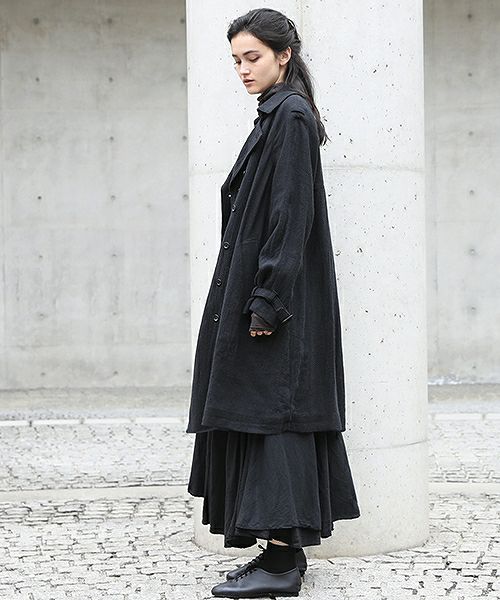 suzuki takayuki.スズキタカユキ.trenth coat[A201-23/black]
