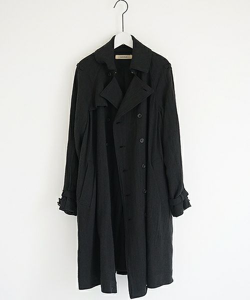 suzuki takayuki スズキタカユキ trenth coat[A201-23/black]