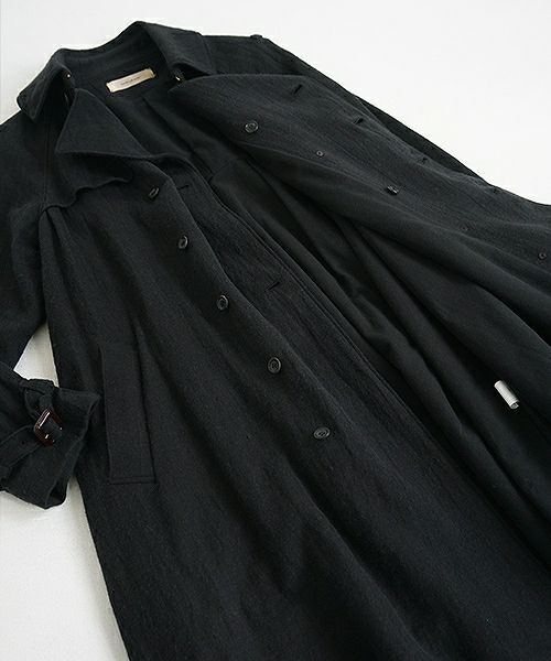 suzuki takayuki.スズキタカユキ.trenth coat[A201-23/black]