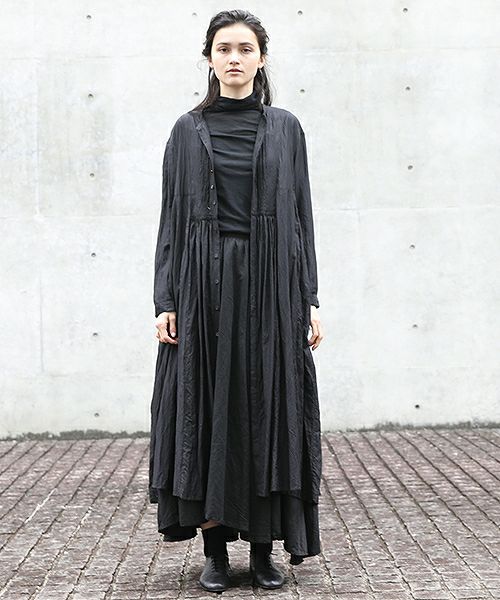 suzuki takayuki.スズキタカユキ.long skirt[A201-27/black]