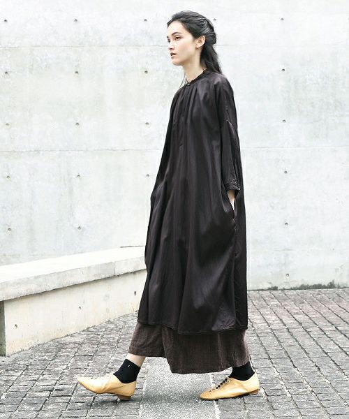 suzuki takayuki スズキタカユキ slip-on dress[T001-04/dark brown]：i