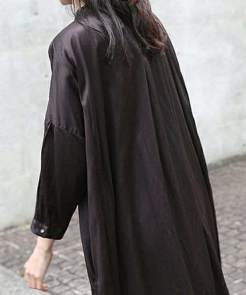 suzuki takayuki.スズキタカユキ.slip-on dress[T001-04/dark brown]：i