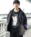 chloma.ロングスリーブTシャツ“connect”[19AUT3/ブラック,ベビーブルー]