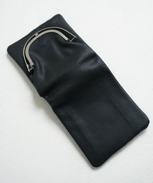 EDROBERTJUDSON.エドロバートジャドソン.frame half wallet[B01Q WL-38A / 05.BLACK]