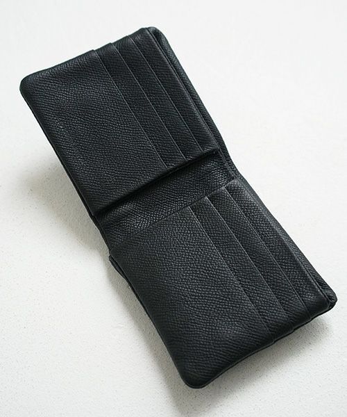 EDROBERTJUDSON.エドロバートジャドソン.frame half wallet[B01Q WL-38A / 05.BLACK]