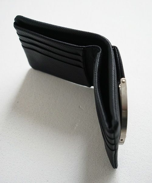 EDROBERTJUDSON.エドロバートジャドソン.frame half wallet[B01Q WL-38A / 05.BLACK]
