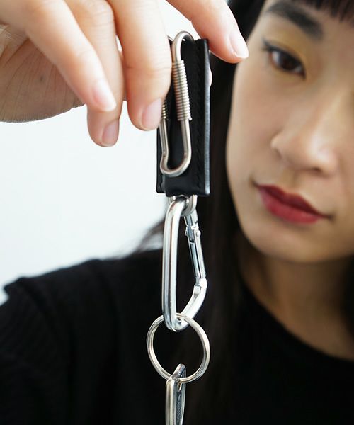 EDROBERTJUDSON.エドロバートジャドソン.spring clip KEY HOLDER[B01X AC-16 / 05.black]