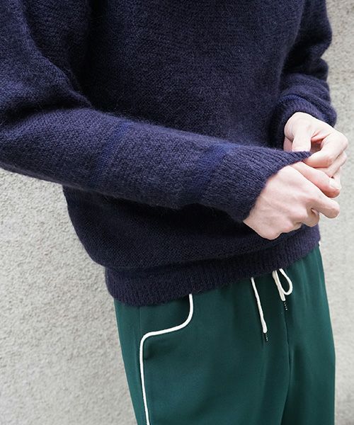 ohta.navy mohair knit[kn-00N]