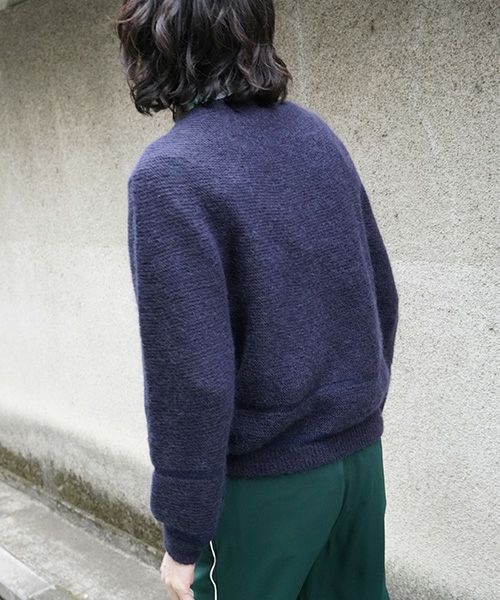 ohta.navy mohair knit[kn-00N]