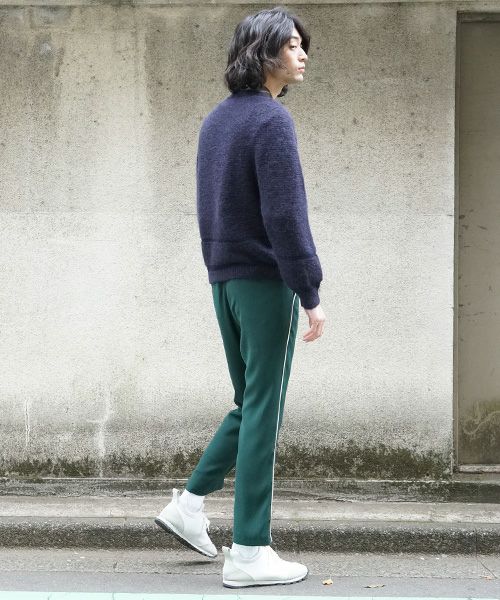 ohta.navy mohair knit[kn-00N]