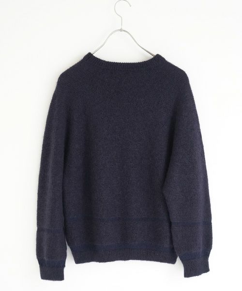 ohta.navy mohair knit[kn-00N]