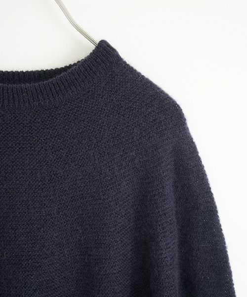 ohta.navy mohair knit[kn-00N]