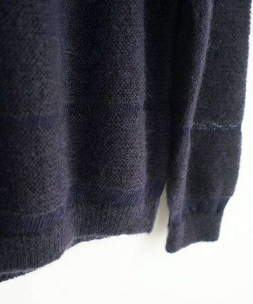 ohta.navy mohair knit[kn-00N]