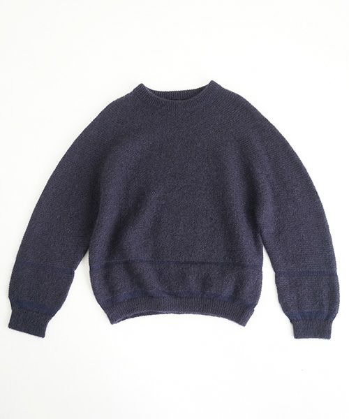 ohta.navy mohair knit[kn-00N]