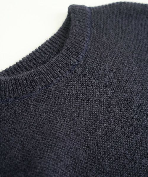 ohta.navy mohair knit[kn-00N]