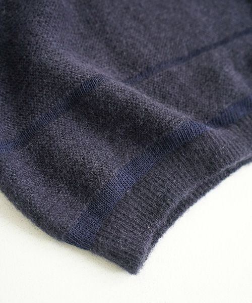 ohta.navy mohair knit[kn-00N]